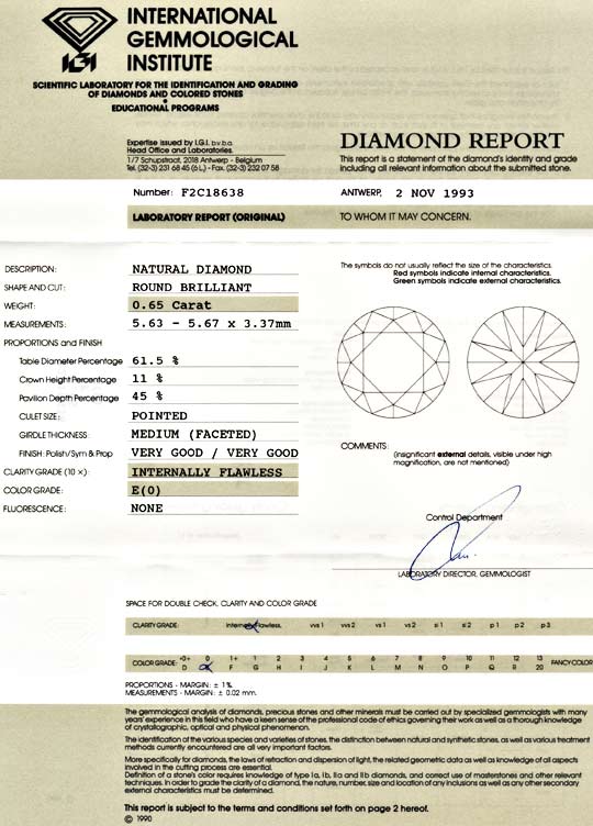 Foto 9 - Diamant-Brillant IGI 0,65ct Lupenrein River VGVG, D5517