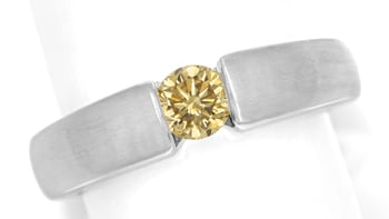 Foto 1 - Diamantring 0,57ct Goldenem Brillant 18K Weißgold, S1856