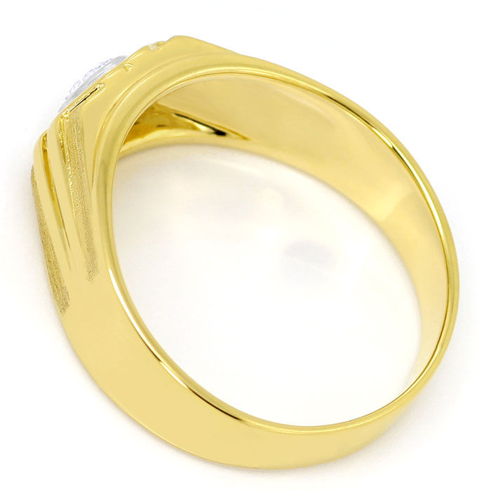 Foto 3 - Herren Ring mit 0,38 Carat Brillant-Solitär in 18K Gold, S3676