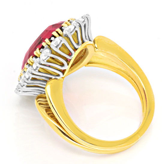 Foto 3 - Diamant-Ring 13ct Roter Turmalin / Rubellit, S6050