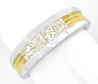 Foto 1 - Memory Diamant-Ring 0,7ct Princess Cut, 18K, S8905