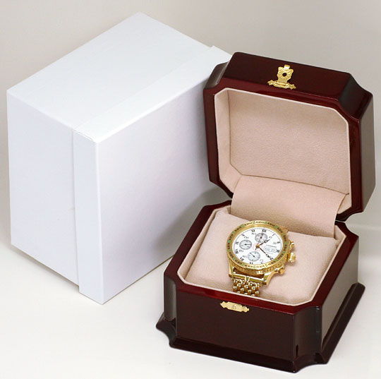 Foto 9 - Longines Lindbergh Hour Angle Uhr Chronograph, Gold 18K, U2286